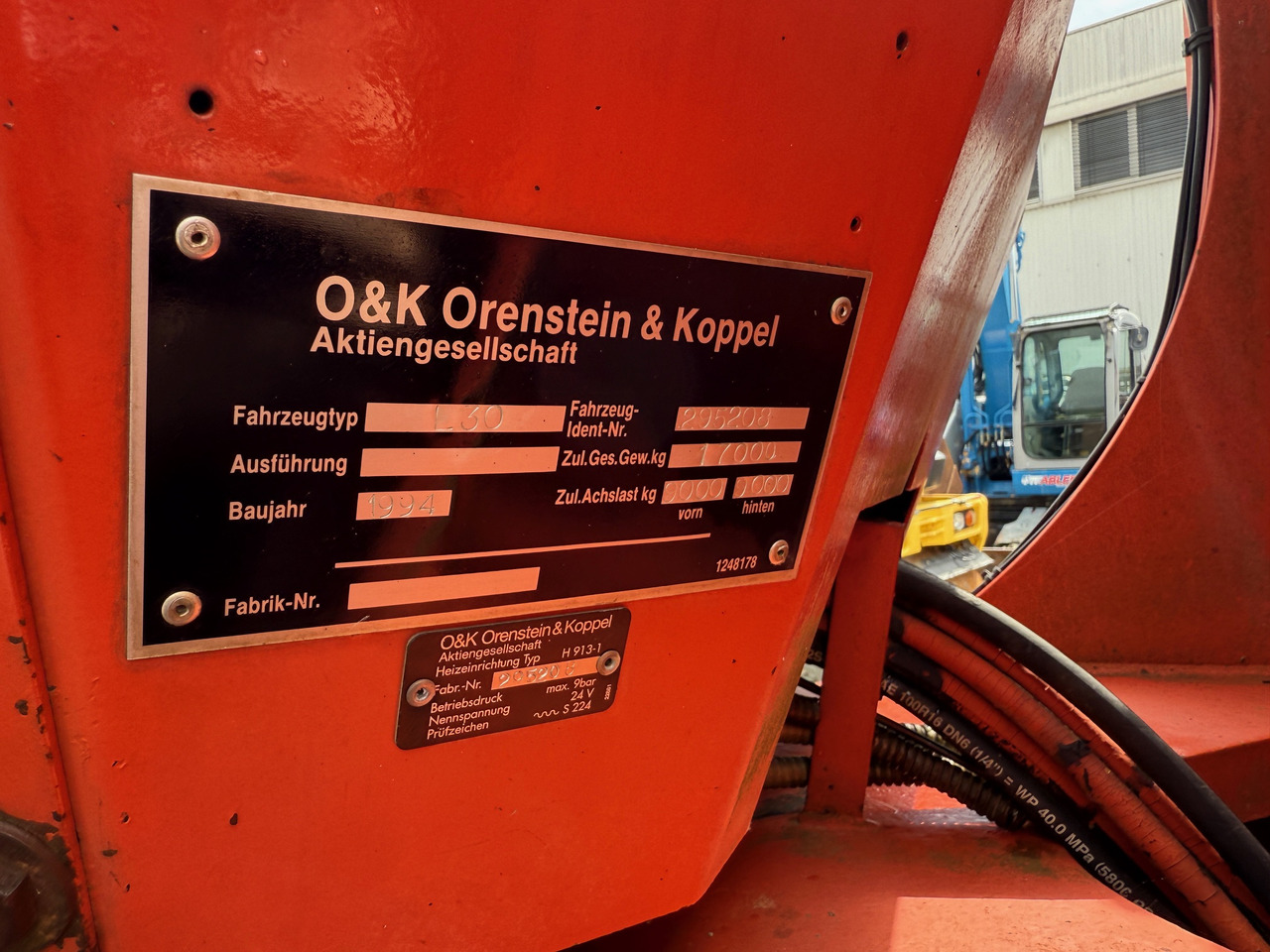 Wheel loader O&K L30 Radlader Waage Zentralschmierung