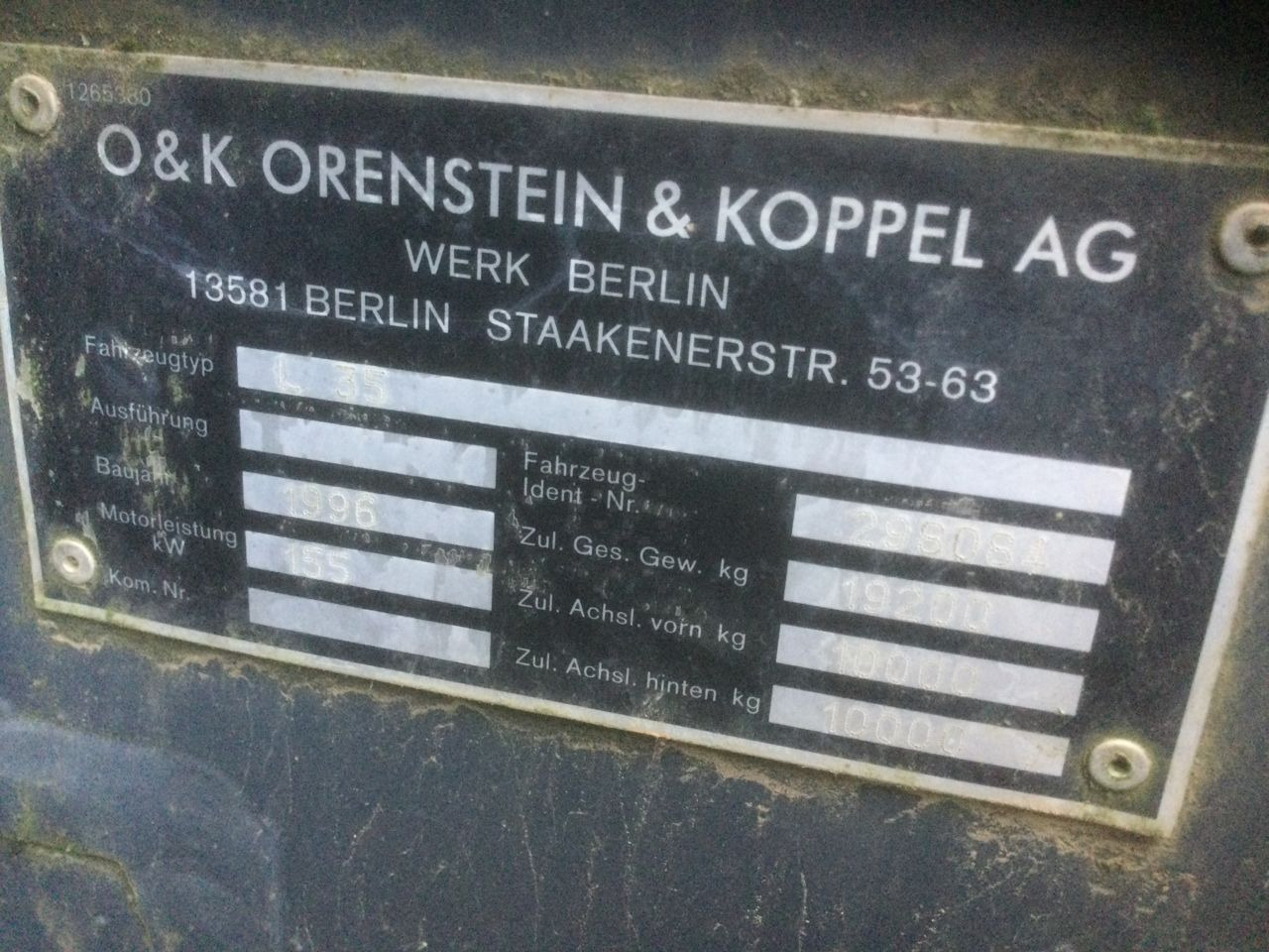 Wheel loader O&K L35