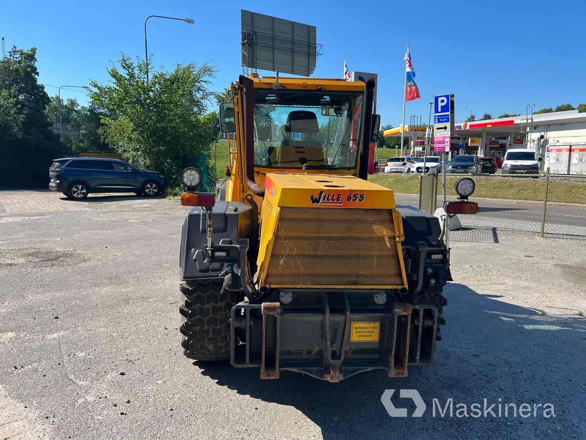 Wheel loader Redskapsbärare Wille 655 med vikplog