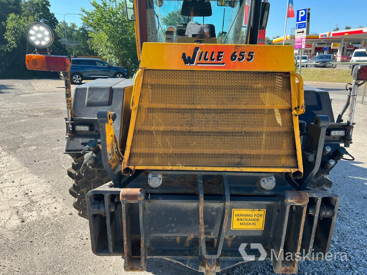 Wheel loader Redskapsbärare Wille 655 med vikplog