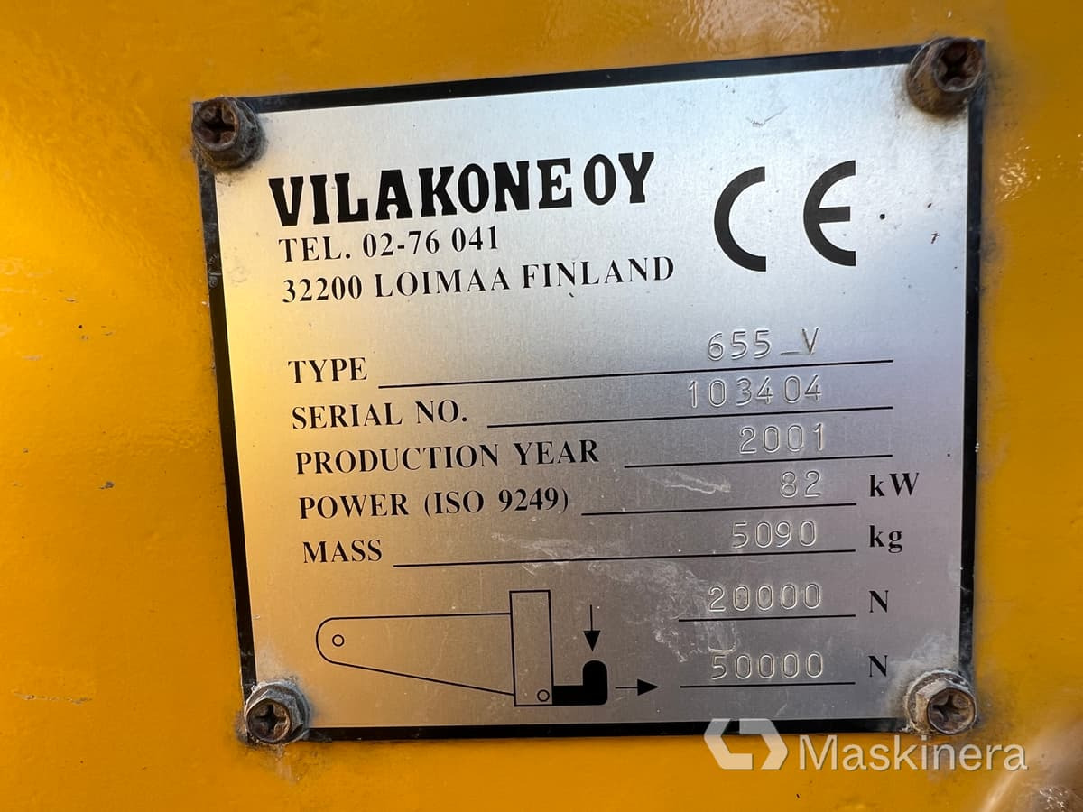 Wheel loader Redskapsbärare Wille 655 med vikplog