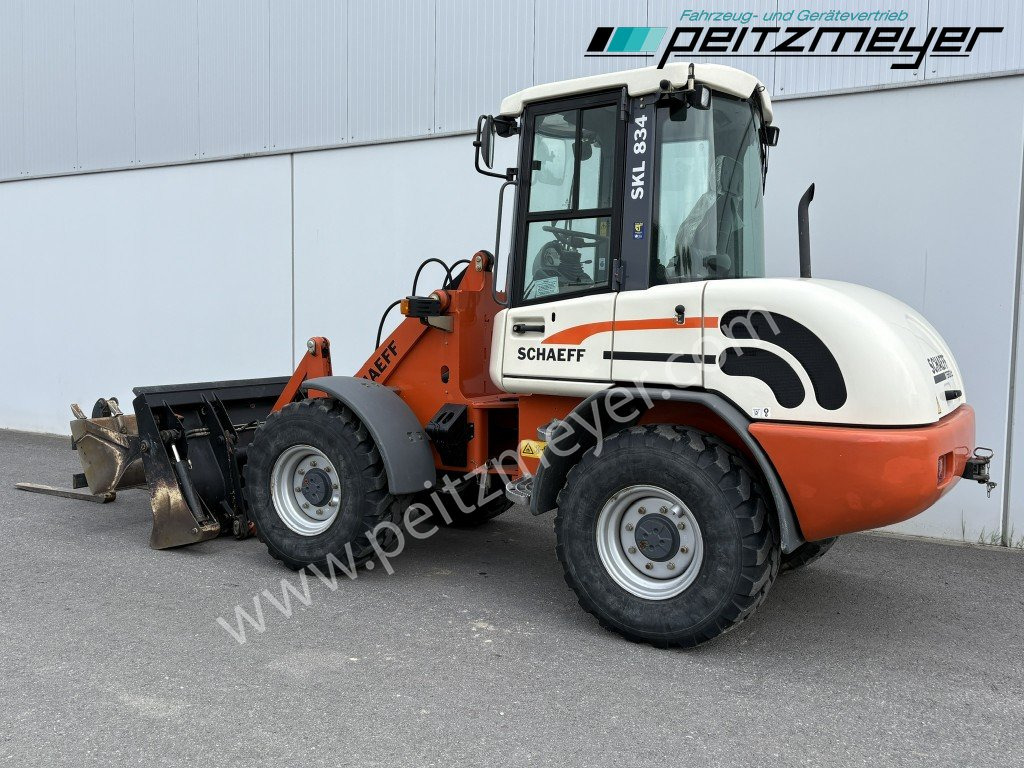 Wheel loader SCHAEFF RADLADER SKL 834 Palettengabel + Klappschaufel
