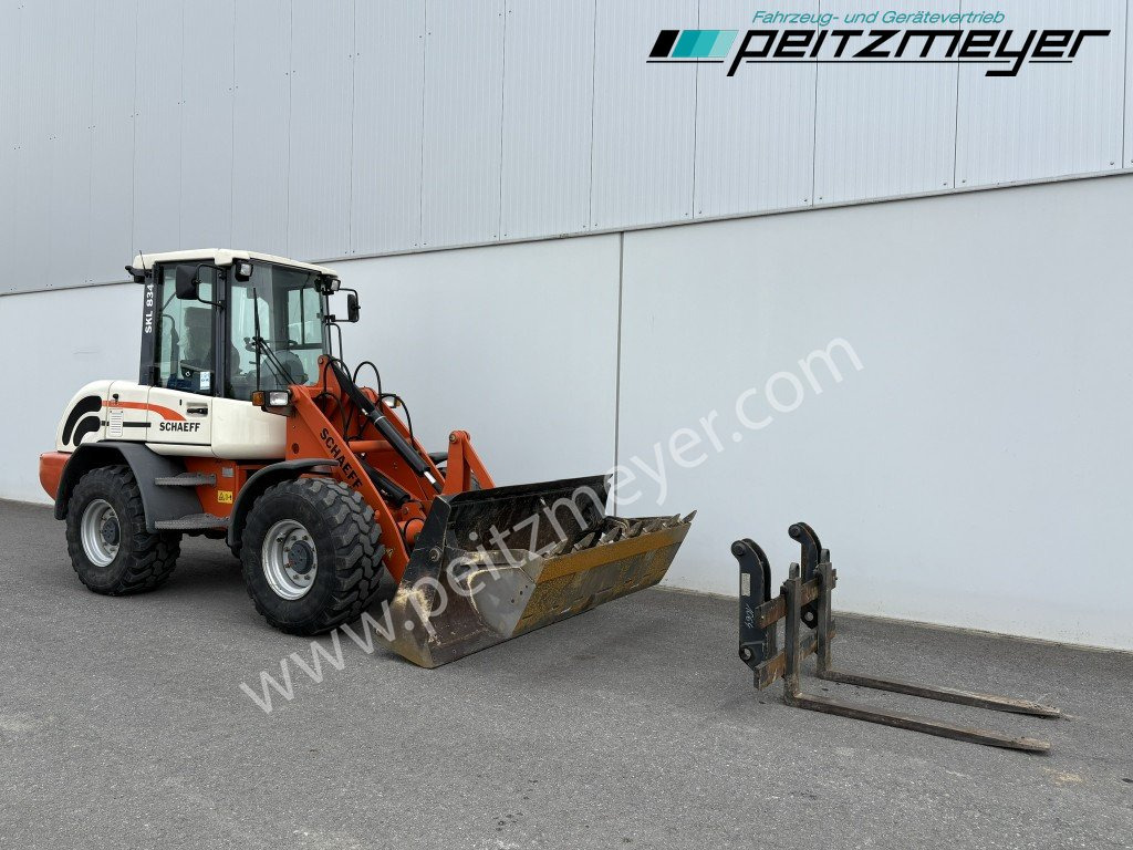 Wheel loader SCHAEFF RADLADER SKL 834 Palettengabel + Klappschaufel