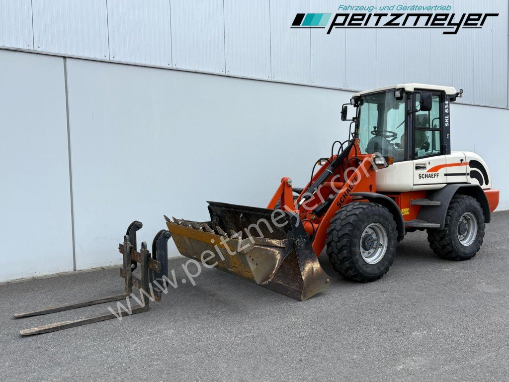 Wheel loader SCHAEFF RADLADER SKL 834 Palettengabel + Klappschaufel