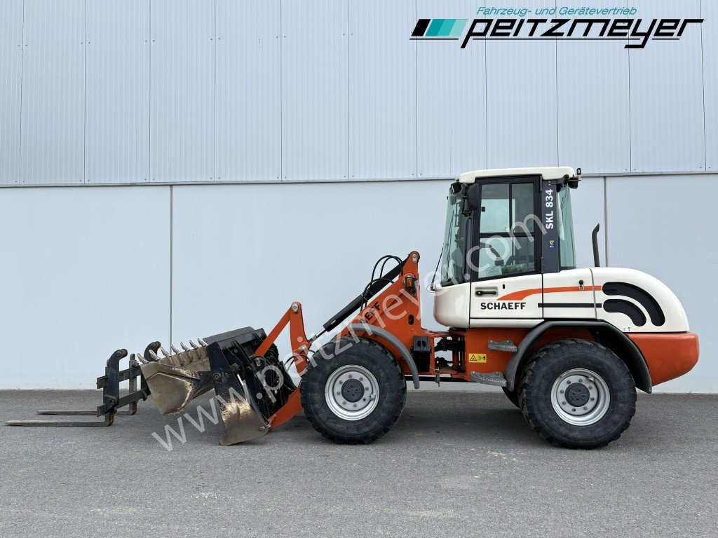 Wheel loader SCHAEFF RADLADER SKL 834 Palettengabel + Klappschaufel