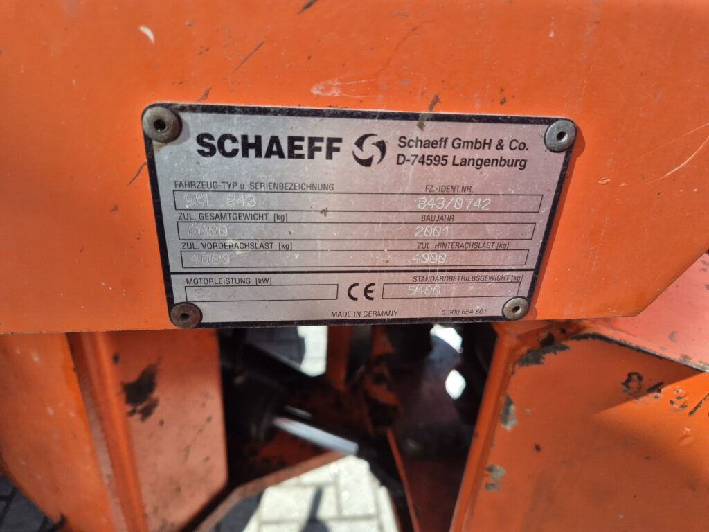 Wheel loader SCHAEFF SKL843