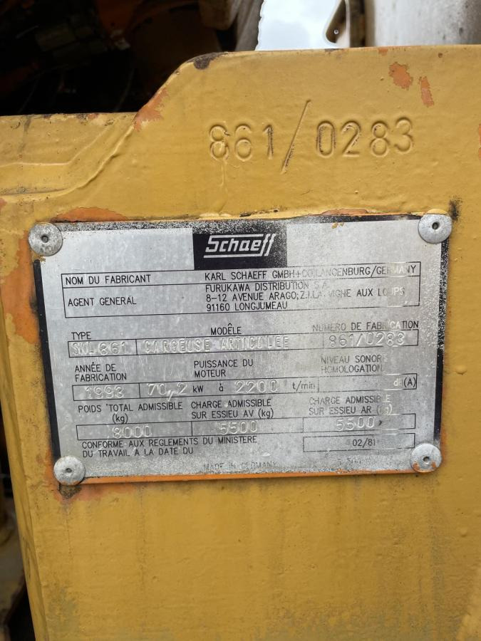 Wheel loader Schaeff SJK 861