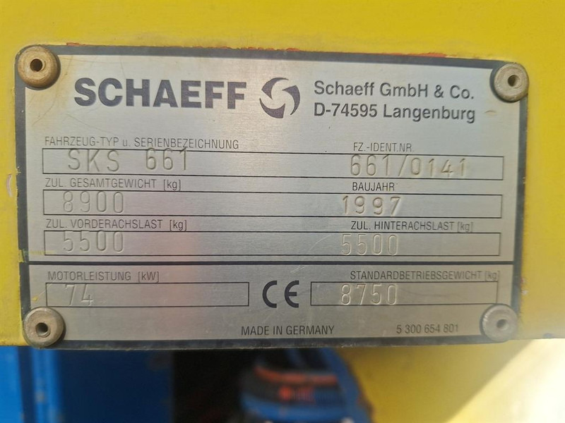 Wheel loader Schaeff SKS 661
