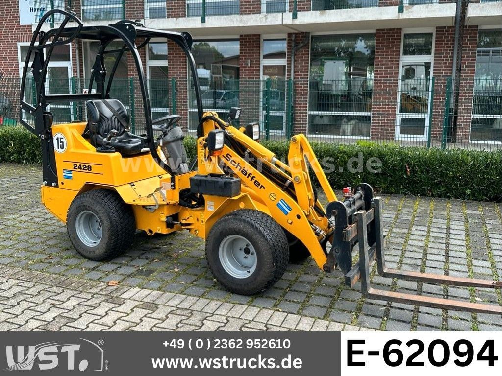 Wheel loader Schäffer 2428 SLT Fahrerschutzkabine , Gabel , Schaufel