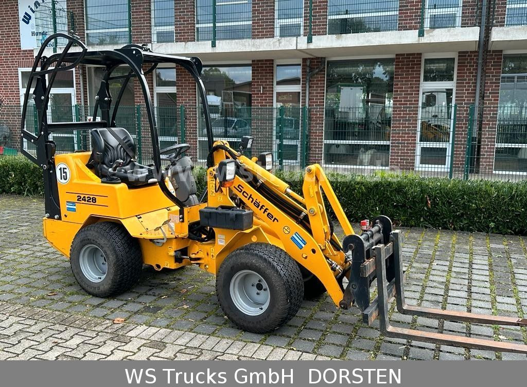 Wheel loader Schäffer 2428 SLT Fahrerschutzkabine , Gabel , Schaufel