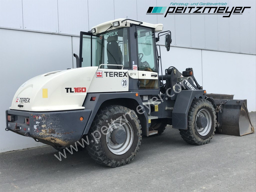 Wheel loader TEREX Radlader TL 160 Schaufel + Gabel