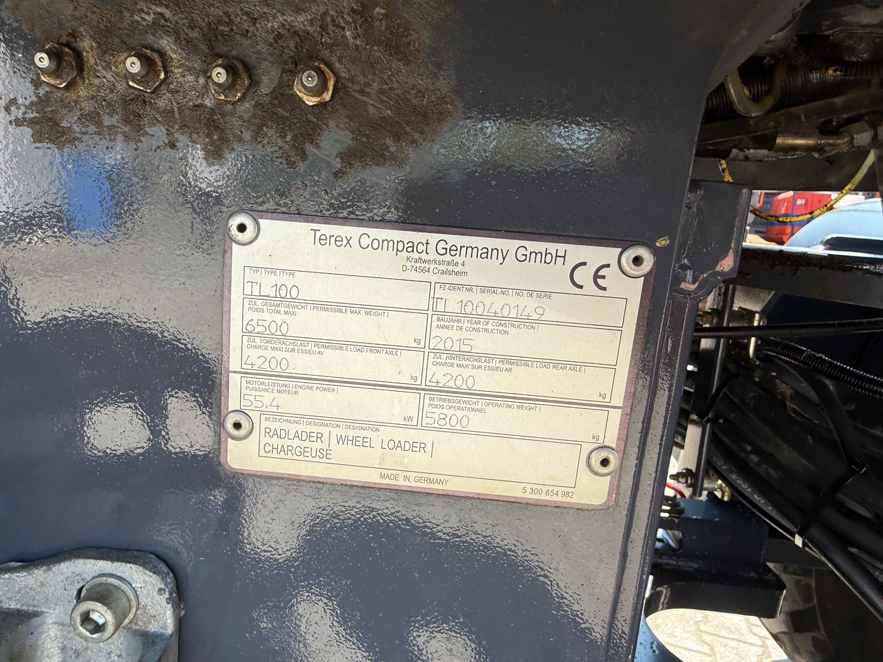 Wheel loader Terex TL100 Radlader Gabel+Schaufel SW