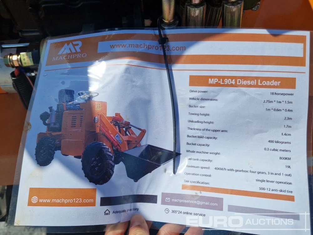 Wheel loader Unused 2025 Machpro MP-L904