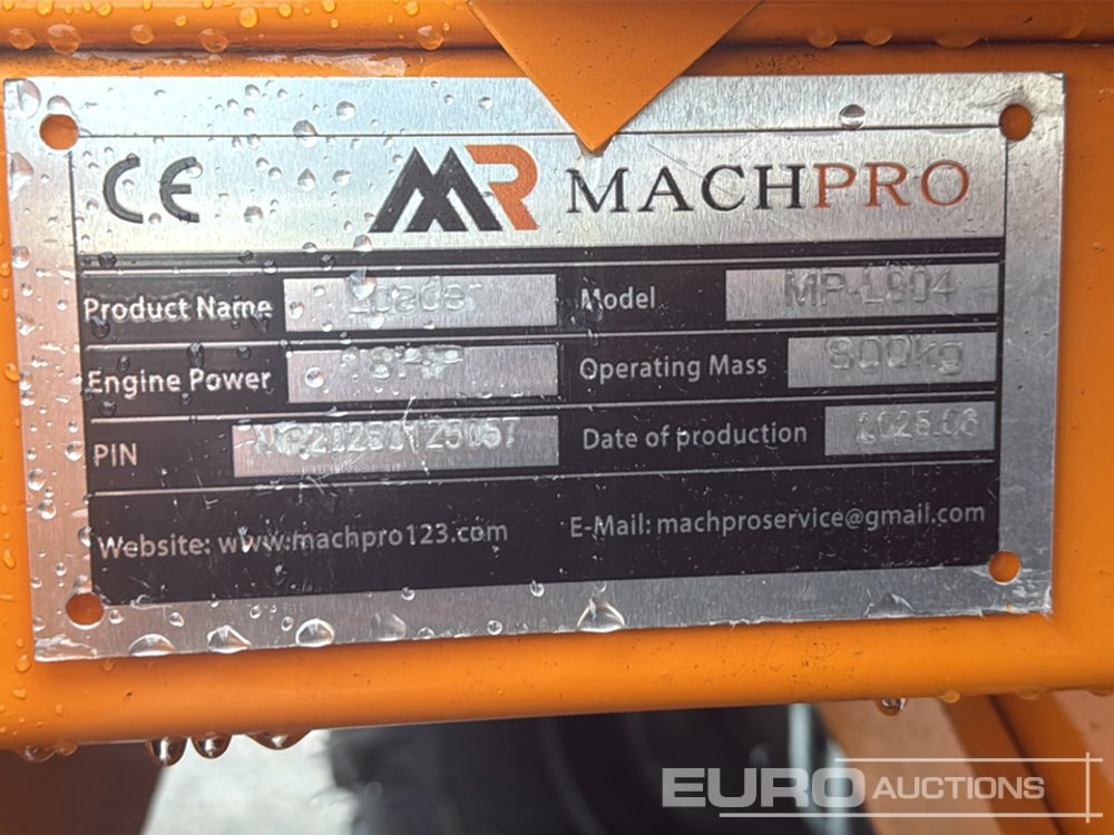 Wheel loader Unused 2025 Machpro MP-L904