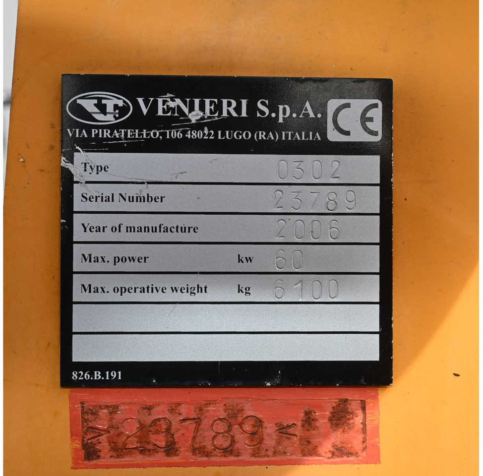 Wheel loader VENIERI - 2006 - VF463F - SHOVEL