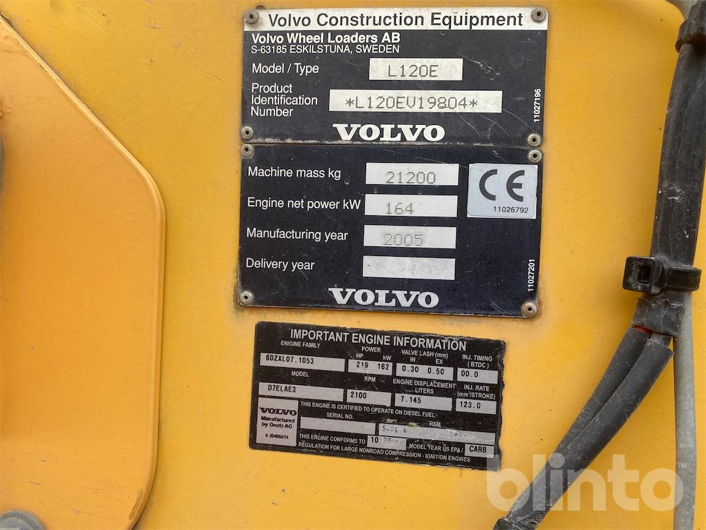 Wheel loader Volvo L120E