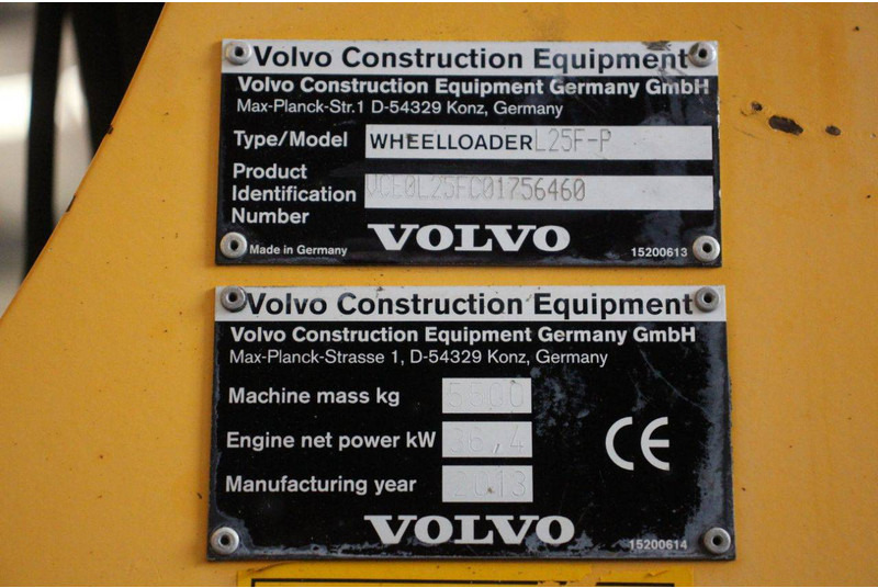 Wheel loader Volvo L25F-P