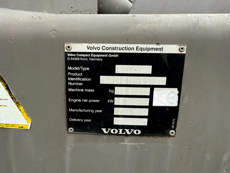 Wheel loader Volvo L30 WHEELLOADER OPEN BUCKET QUICK COUPLER