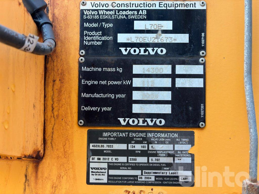 Wheel loader Volvo L70E