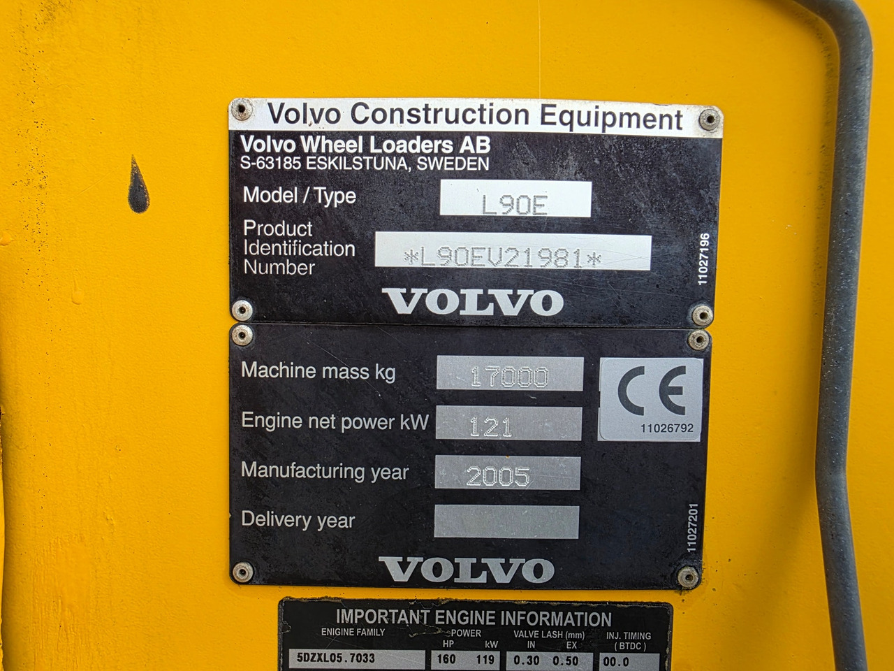 Wheel loader Volvo L90E