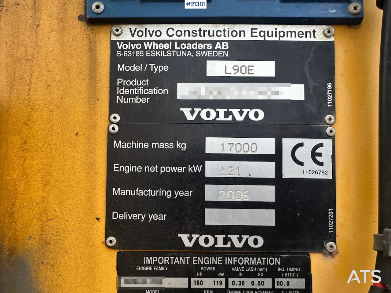 Wheel loader Volvo L90E hjullaster. SE VIDEO