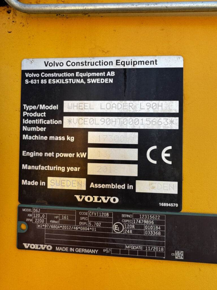 Wheel loader Volvo L90H