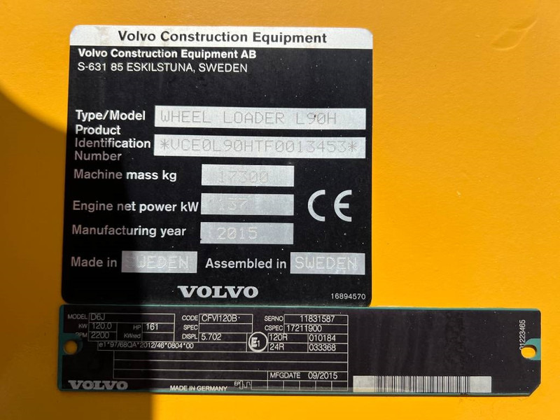 Wheel loader Volvo L90H