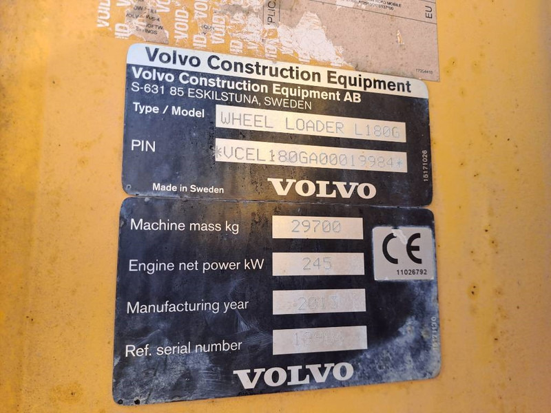 Wheel loader Volvo L 180 G