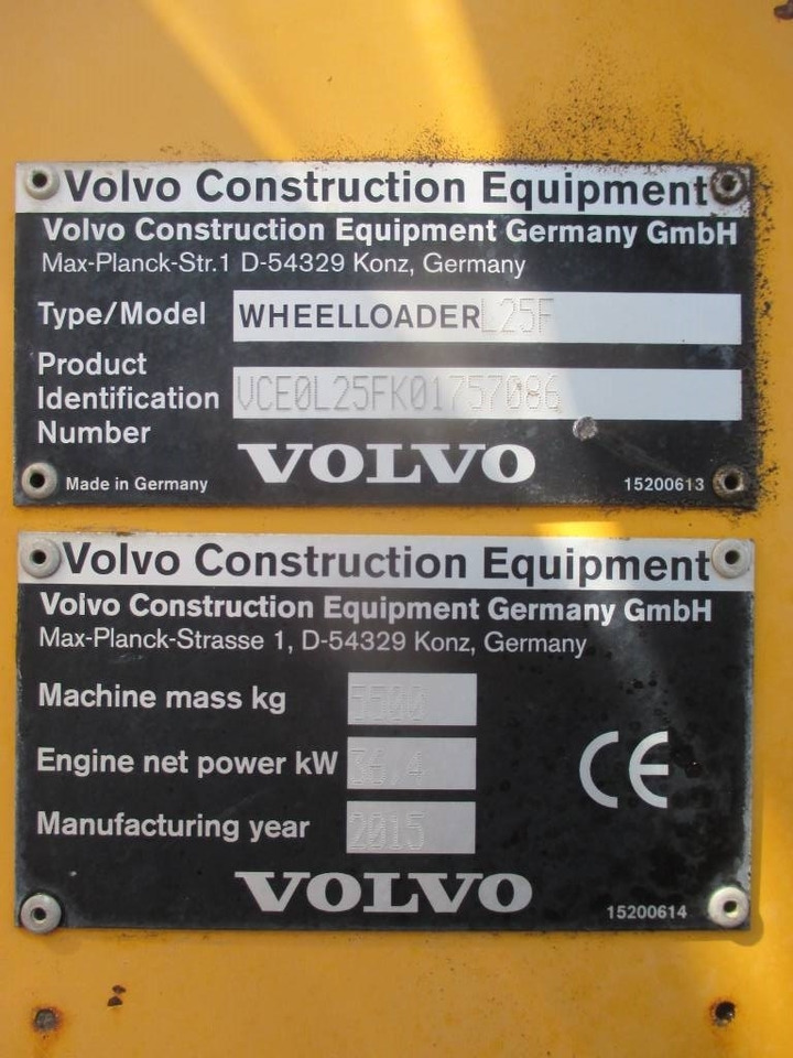 Wheel loader Volvo L 25 F