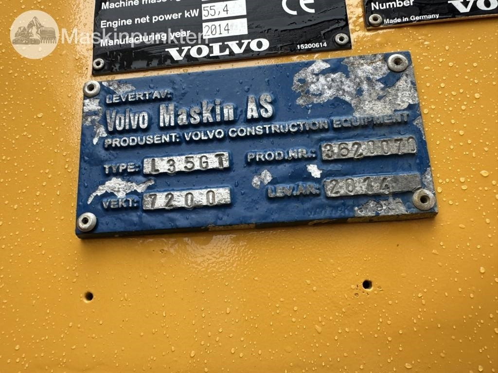 Wheel loader Volvo L 35 GT