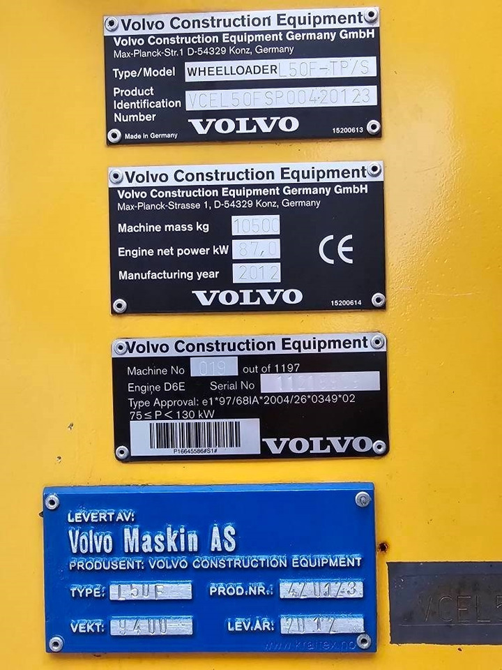 Wheel loader Volvo L 50 F