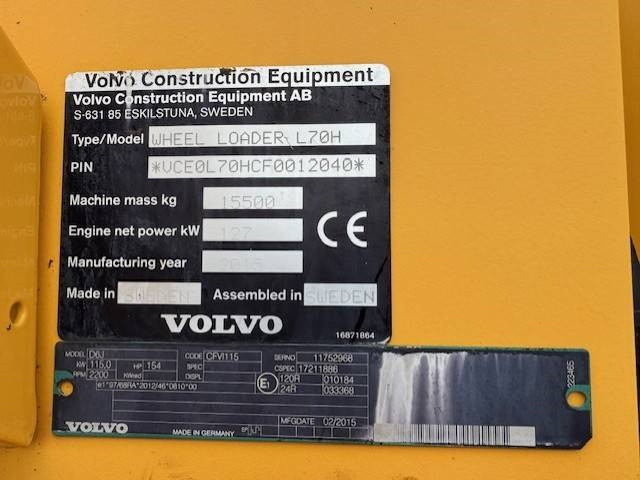 Wheel loader Volvo L 70 H