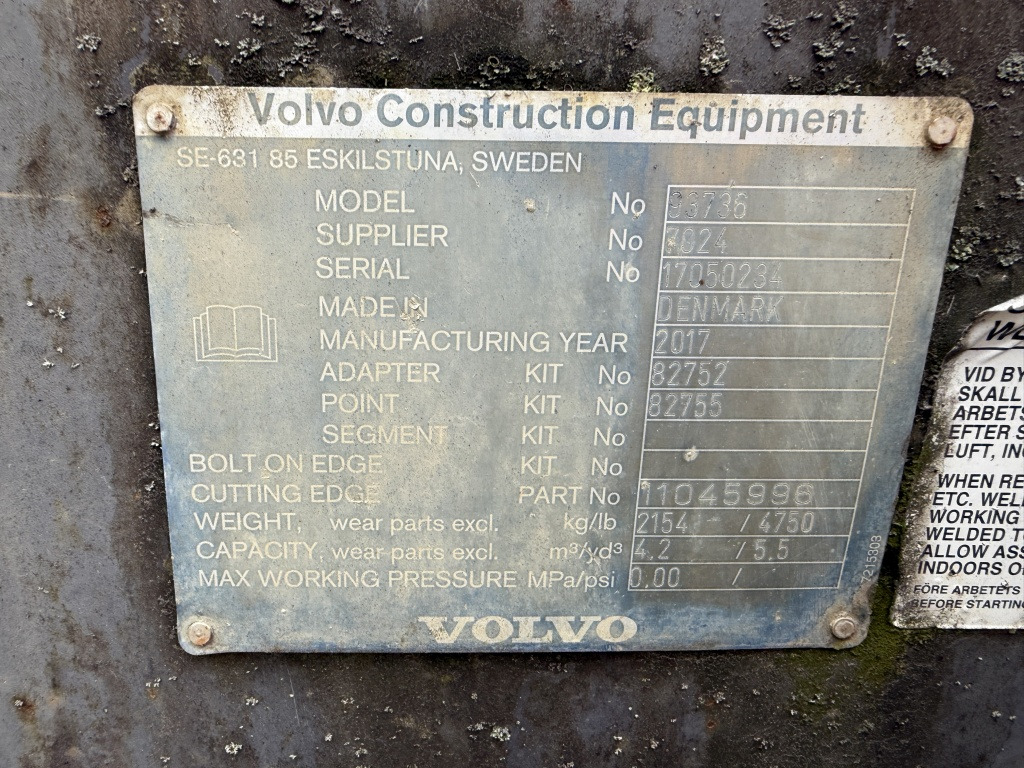 Wheel loader Volvo Schaufel 4,2 m³ (111756)