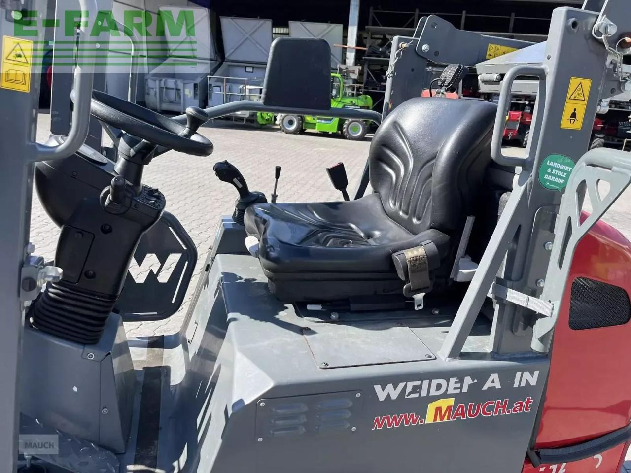 Wheel loader Weidemann 1160e mit 1400h, hohe hubhöhe