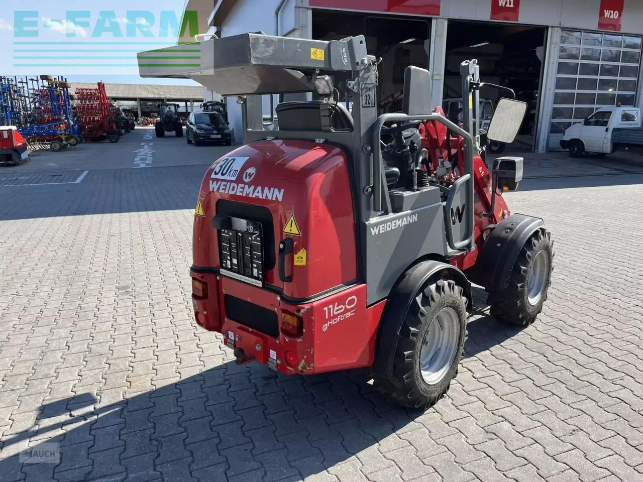 Wheel loader Weidemann 1160e mit 1400h, hohe hubhöhe