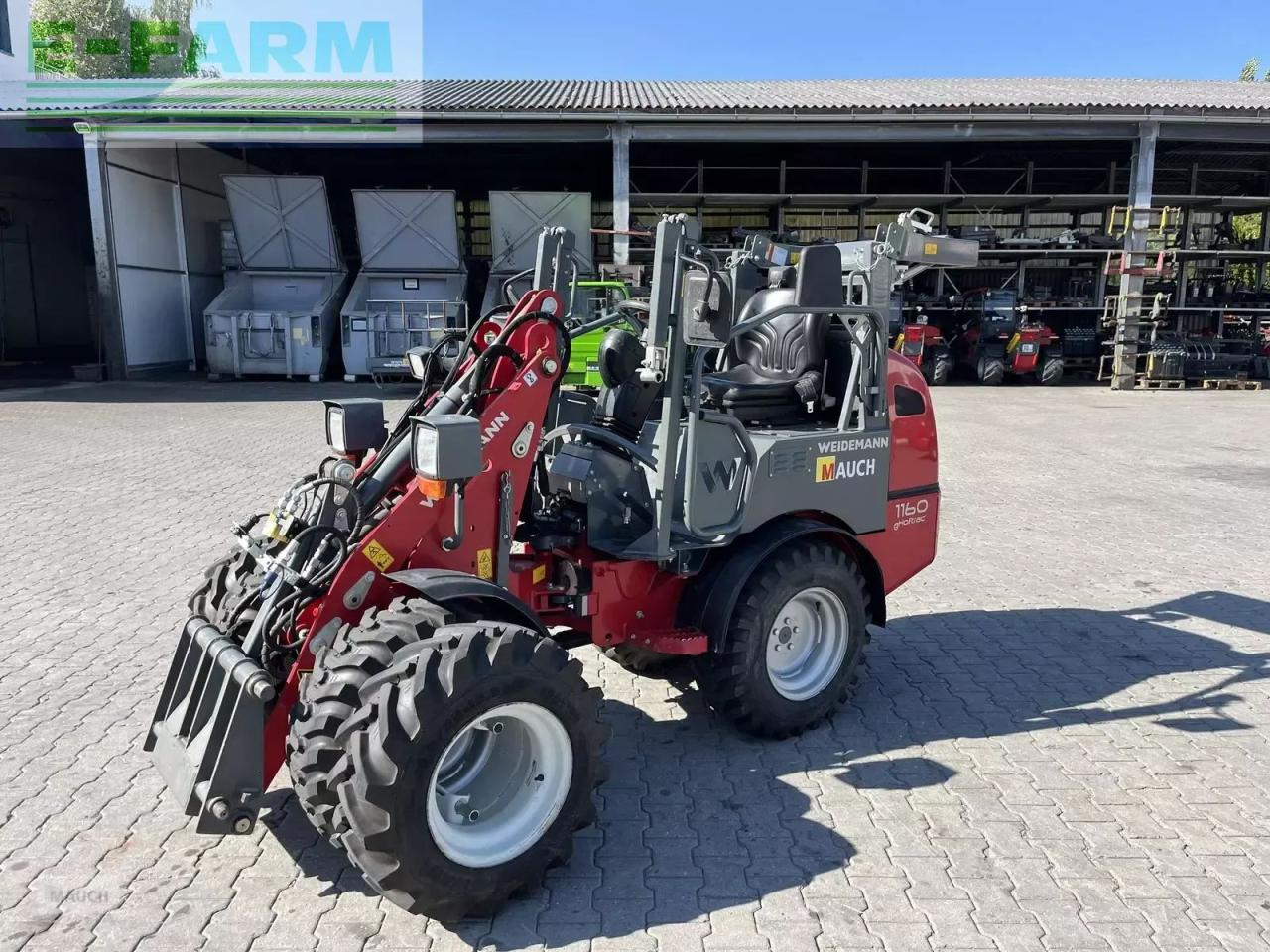 Wheel loader Weidemann 1160e mit 350h, klappdach, straßenzulassung