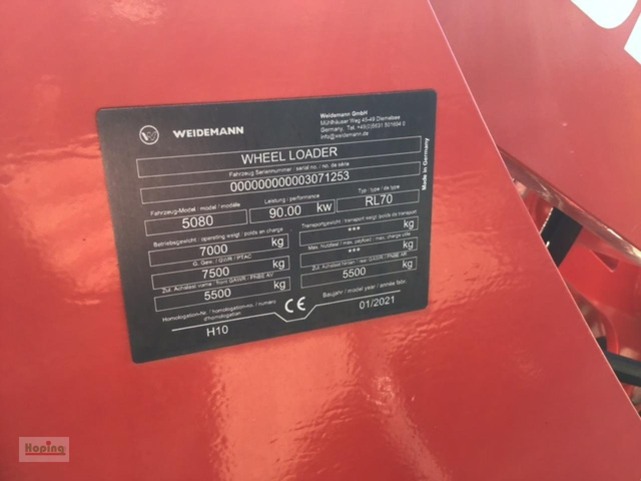 Wheel loader Weidemann 5080