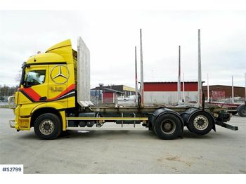 Forestry trailer, Truck MERCEDES-BENZ 963 Timber Truck with LEFAB V4100 5 axle Timber Tr: picture 1