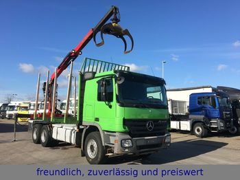Forestry trailer Mercedes-Benz * ACTROS 2655 * PALFINGER KRAN *: picture 1