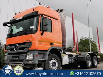 Forestry trailer, Truck Mercedes-Benz ACTROS 3346 6x4 full steel eps: picture 1