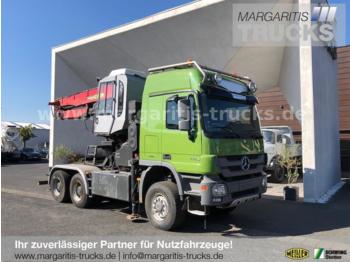 Forestry trailer Mercedes-Benz Actros 3355 6x6/Euro5/Holztransp./Kran Palfinger: picture 1