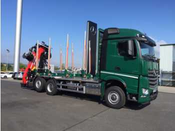 New Forestry trailer, Crane truck Mercedes-Benz Arocs 2751 L 6x2 (6x4) HAD + Cranab TZ12.2 + Ho: picture 1