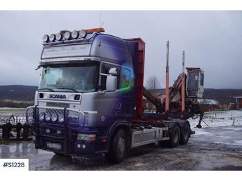 Forestry trailer, Crane truck SCANIA R164G: picture 1