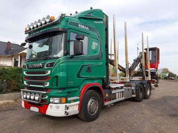 Forestry trailer SCANIA R730 6x4 Loglift 96S: picture 1