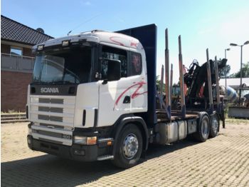 Forestry trailer Scania 124-400 6x2 / Loglift Kran / Rungen: picture 1