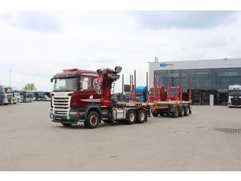Forestry trailer, Crane truck Scania R450, 6X4, PALFINGER EPSILON Q170Z96 + HS NKP: picture 1