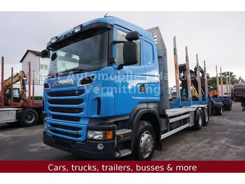 Forestry trailer, Crane truck Scania R500 V8 BL *Retarder/Palfinger-M120Z96/Lift+Lenk: picture 1