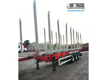 Forestry trailer, Semi-trailer Schwarzmüller SVAN 2x LIFTACHSE 10 Paare Rungen 42.000 kg TOP: picture 1