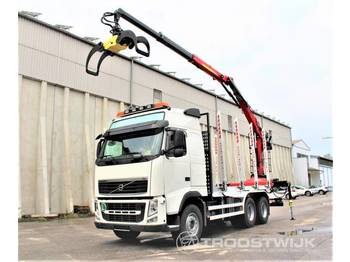 Forestry trailer, Truck Volvo FH13.500 6x4 inkl. PENZ Ladekran: picture 1