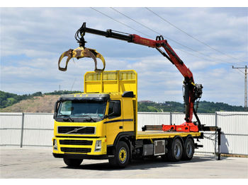Forestry trailer, Crane truck Volvo FM 480 Holztransporter 6,40m + EPSILON 165Z/6x4: picture 1